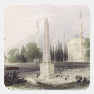 An Egyptian obelisk in the Atmeidan, or Hippodrome Square Sticker