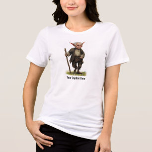 An Elderly Elf Starting a Journey Tri-Blend Shirt