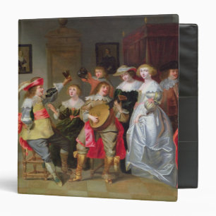 An Elegant Company Merry-making in an interior Binder