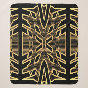 An elegant geometric fabric texture, Sherpa Blanke Blanket
