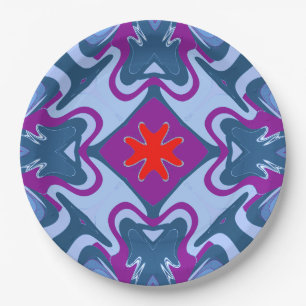 An elegant multiple colour classic design  paper p plate