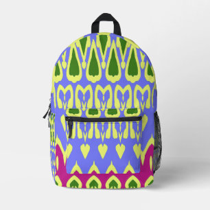 An elegant multiple colour classic design printed backpack
