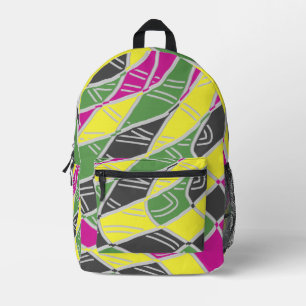 An elegant multiple colour classic design  printed backpack