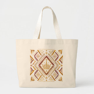 An elegant natural canvas tote bag featuring an Af