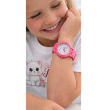 An elegant pink watch