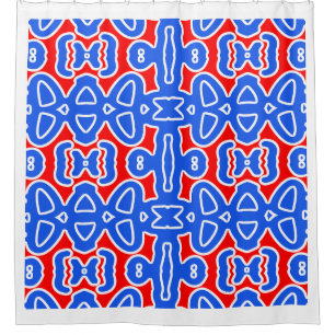 An elegant seamless blue red classic design  sho