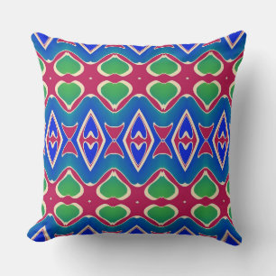 An elegant seamless fabric print pattern design th throw pillow