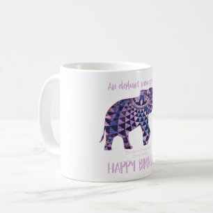 An Elephant Never Forgets - Birthday Card 2 Coffee Mug