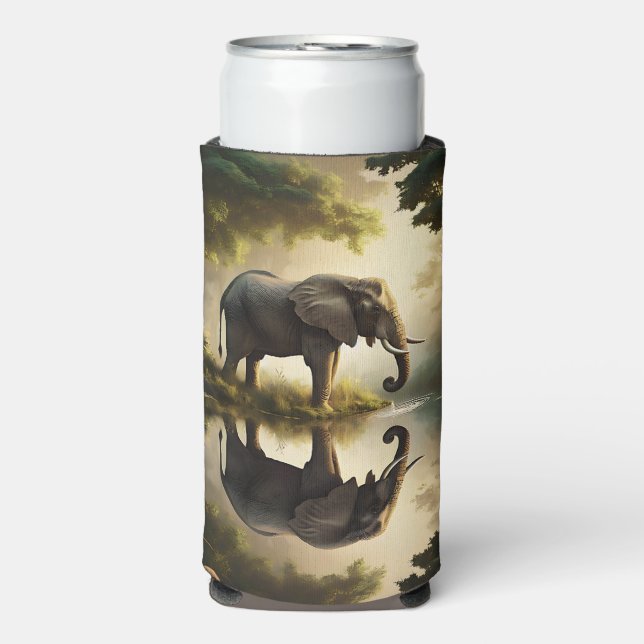 An Elephant's Reflection Seltzer Can Cooler (Seltzer Front)