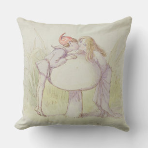 An Elf and a Fairy Throw Pillow