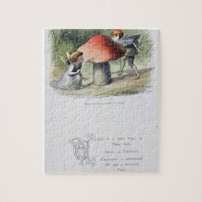 An Elf in Search of a Fairy, illustration from 'In Jigsaw Puzzle (Vertical)