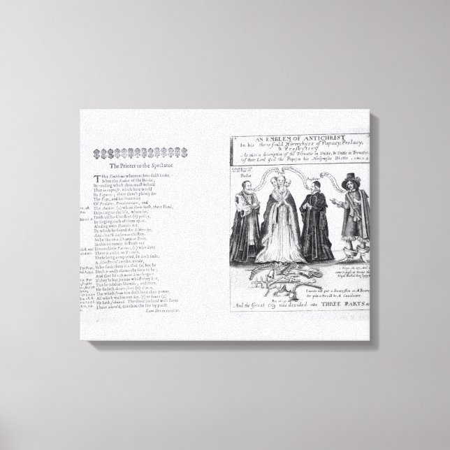 An Emblem of the Antichrist Canvas Print (Front)
