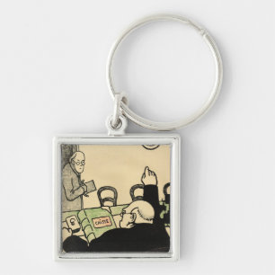 An employer sacks one of his employees keychain