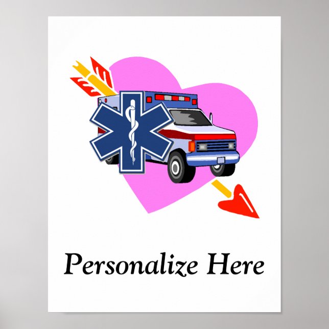 An EMS Heart of Care  Poster (Front)