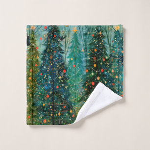 An Enchanted Storybook Christmas Forest Bath Towel Set