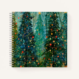 An Enchanted Storybook Christmas Forest Notebook