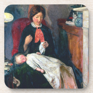 An English Fireside of 1854-5 Coaster