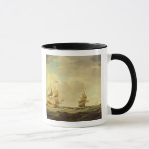 An English Flagship Under Easy Sail in a Moderate Mug