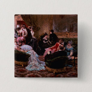 An Entertaining Evening 2 Inch Square Button