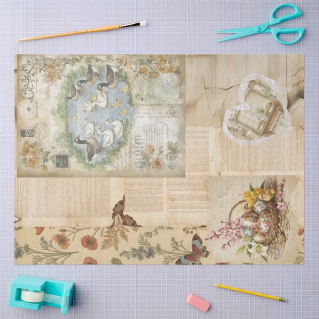 An Ephemera Easter Series Design #9 Tissue Paper (Craft)