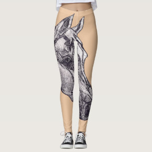 An equine beauty  leggings