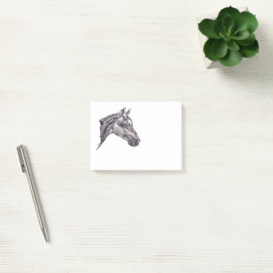An equine beauty post-it notes