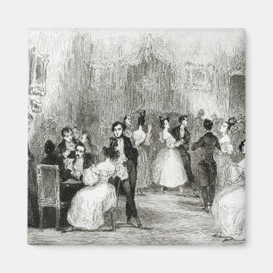 An Evening at the House of Charles Nodier  1831 Magnet