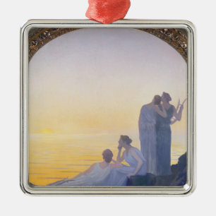 An Evening in Ancient Times, 1908 Metal Ornament