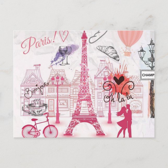 An evening in Paris Postcard (Front)