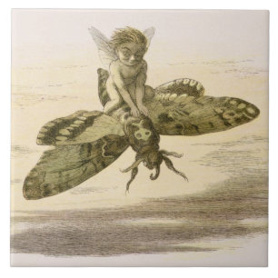 An Evening Ride, illustration from 'In Fairyland: Tile