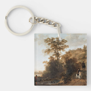 An Evening Ride near a River Aelbert Cuyp   Keychain