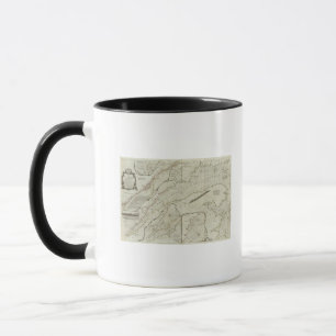 An exact chart of the River St Laurence Mug