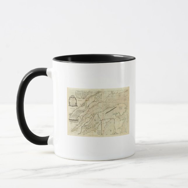 An Exact Chart of the River St Lawrence Mug (Left)