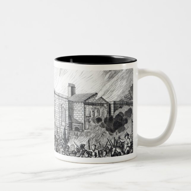 An exact representation of the Burning Two-Tone Coffee Mug (Right)