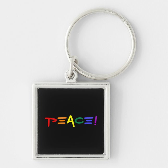 An Exclamation of Peace Keychain (Front)