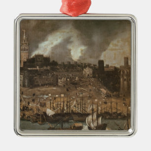 An Expedition Setting out from Seville for Metal Ornament