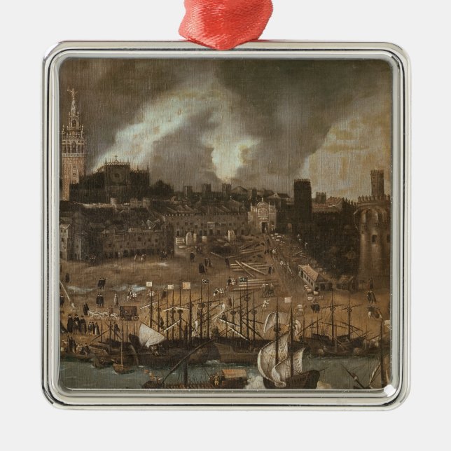 An Expedition Setting out from Seville for Metal Ornament (Front)