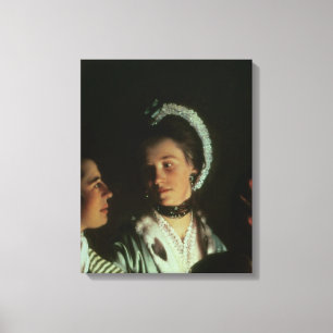 An Experiment on a Bird in the Air Pump, 1768 Canvas Print