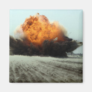 An explosion erupts magnet