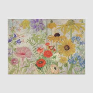 An Explosion of Colourful Wildflowers Tissue Paper