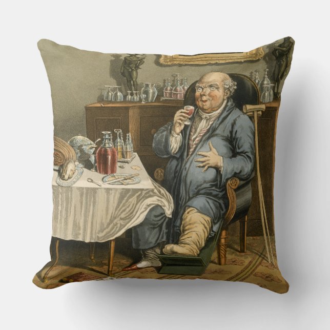 An Exquisite Taste, with an Enlarged Understanding Throw Pillow (Front)