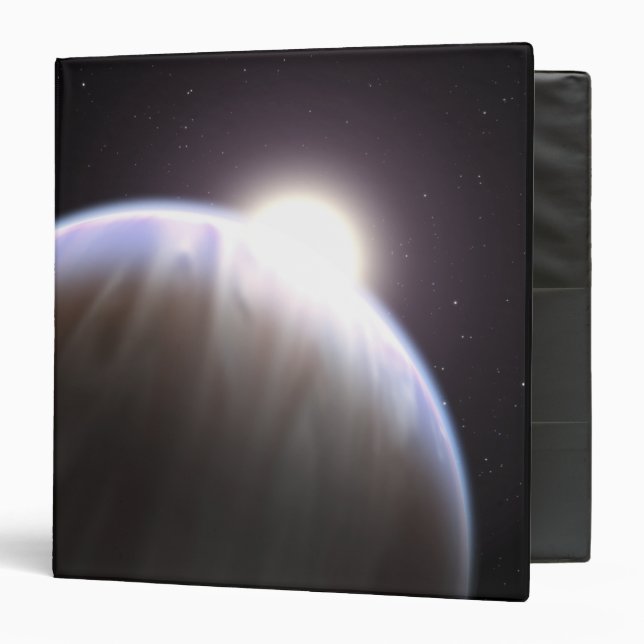 An extrasolar planet with its parent star binder (Front/Inside)