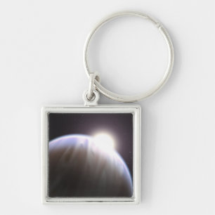 An extrasolar planet with its parent star keychain