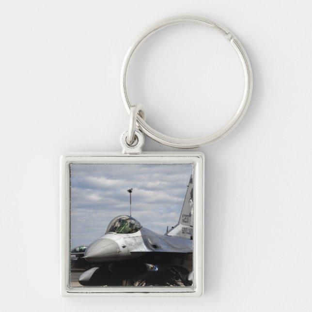 An F-16 Fighting Falcon Keychain (Front)