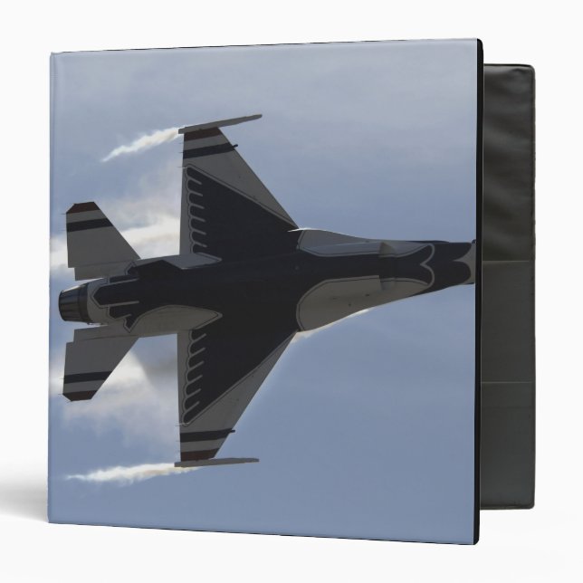 An F-16 Fighting Falcon pulls high G's Binder (Front/Inside)