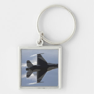 An F-16 Fighting Falcon pulls high G's Keychain