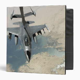 An F-16 Fighting Falcon refuels Binder