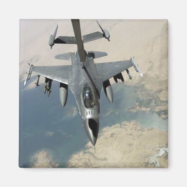 An F-16 Fighting Falcon refuels Magnet (Front)