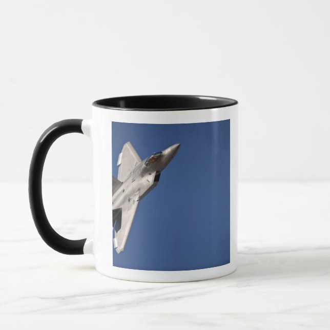 An F-22 Raptor aircraft Mug (Left)