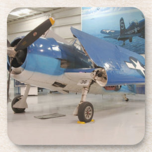 An F-6F Hellcat World War II fighter plane at Coaster